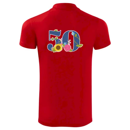 Květinové číslo kreslené - 50