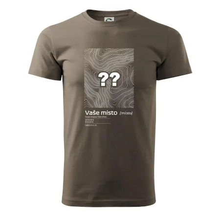 Vaše místo - vrstevnice v obdélníku