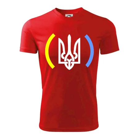 Ukrajina trojzubec s barvami