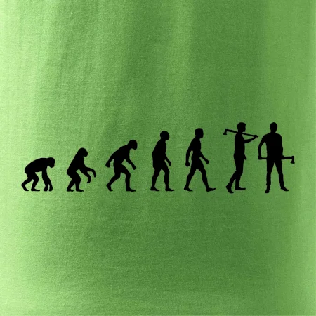 Evoluce dřevorubec - sekera