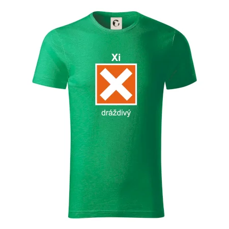 Xi Dráždivý - Výstražná tabulka na tričku