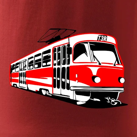 Tramvaj T3R barevná