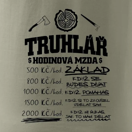 Hodinová mzda truhlář
