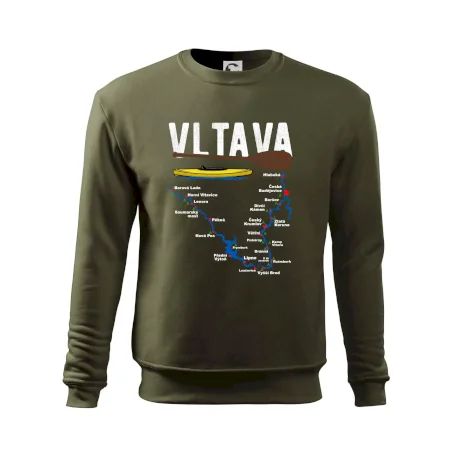 Mapa řeky Vltavy