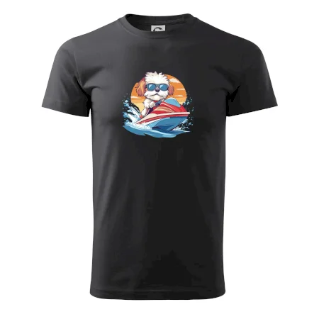 Bišonek na vodním skútru