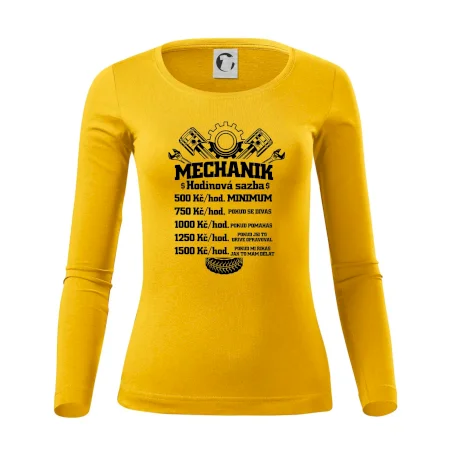 Mechanik - hodinová sazba