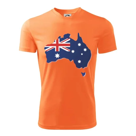Austrálie - vlajka mapa