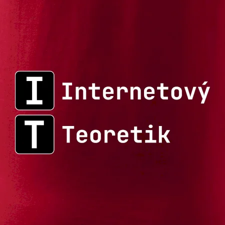 IT Nápis Internetový Teoretik