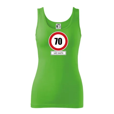 Dopravní značka - rychlost 70 - váš nápis