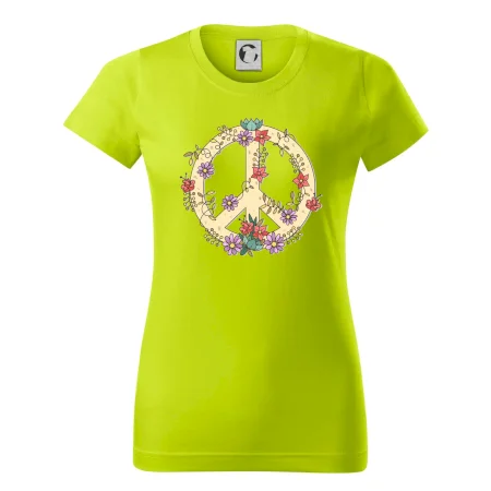 Peace symbol pískový