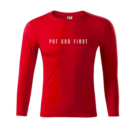 Put God first slabý nápis