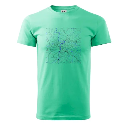 Praha - Mapa s vodními toky