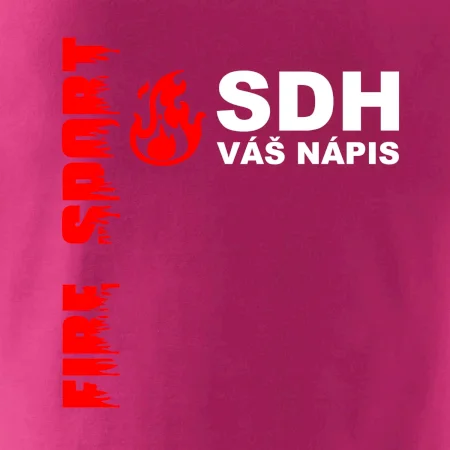 SDH nápis (oheň, firesport, název sboru - vlastní nápis)