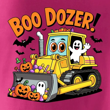 Halloweenský boo dozer