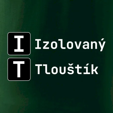 IT Nápis Izolovaný Tlouštík