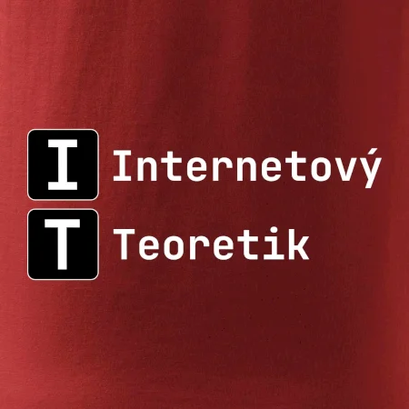 IT Nápis Internetový Teoretik