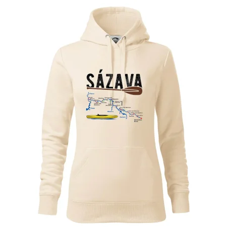 Mapa řeky Sázavy