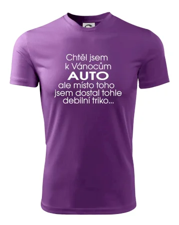 Chtěl jsem k Vánocům auto
