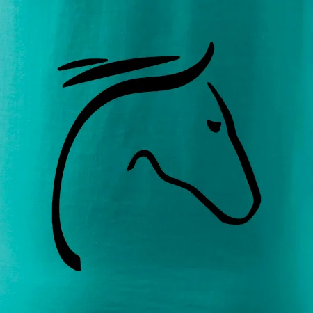 Kůň - hlava silueta