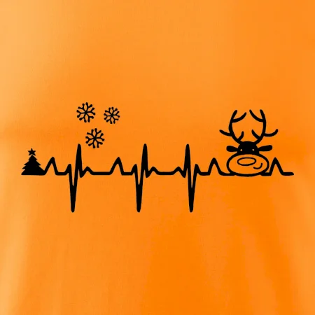 EKG Vánoce Vločky a sob