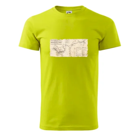 Mapa Báňské dráhy z Moravské Ostravy do Doubravy