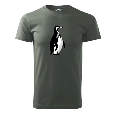 Tučňák černobílý z boku