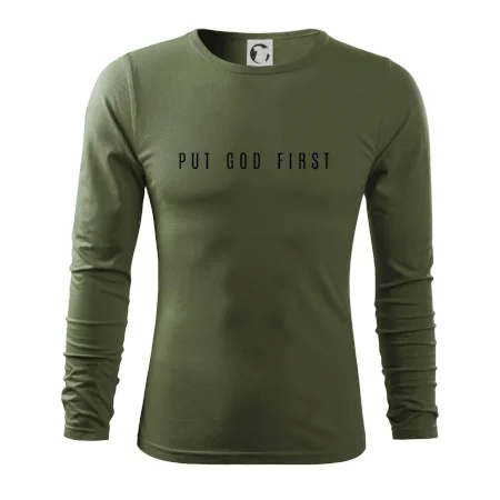 Put God first slabý nápis