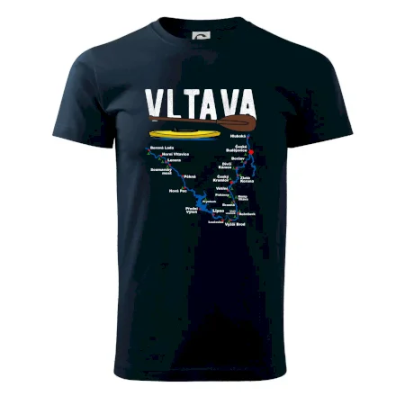 Mapa řeky Vltavy