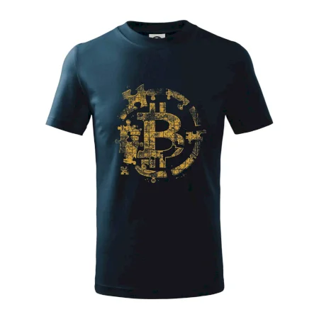 Logo bitcoin puzzle