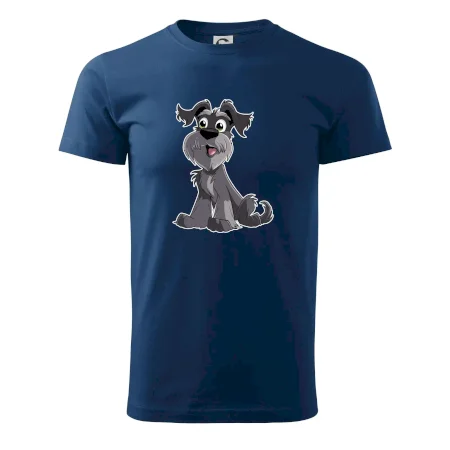 Knírač kreslený sedící