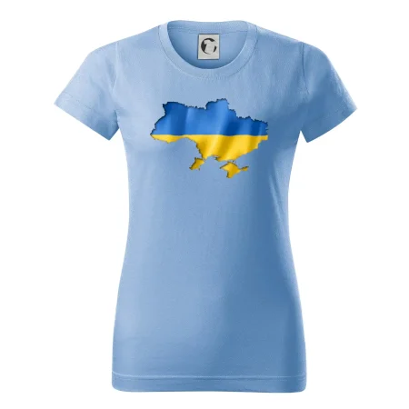 Ukrajina vlajka mapa