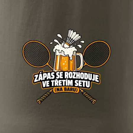 Badminton třetí set na baru