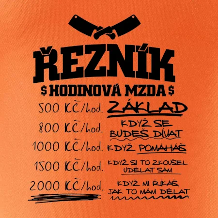 Hodinová mzda řezník