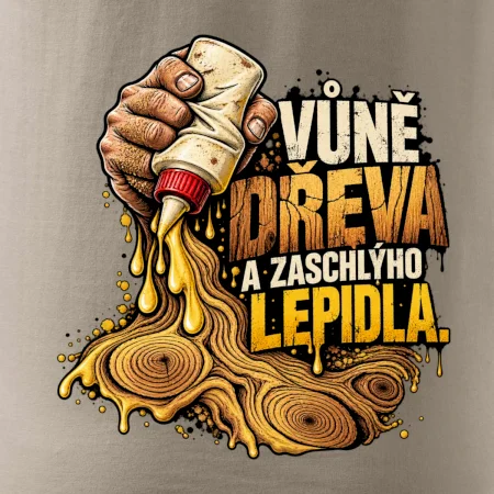 Vůně dřeva a zaschlýho lepidla - kapající lepidlo a letokruhy