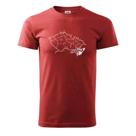 Tričko s mapou + ZOO nažehlovačky