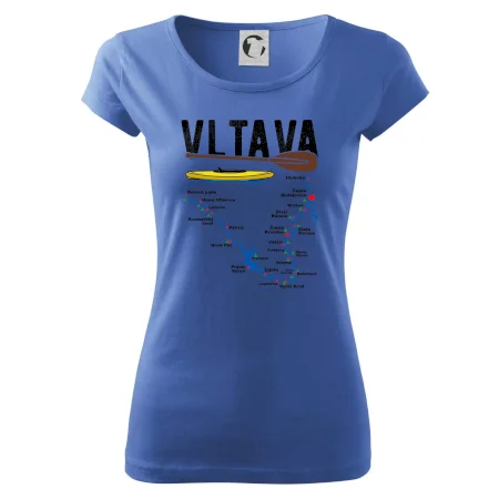Mapa řeky Vltavy