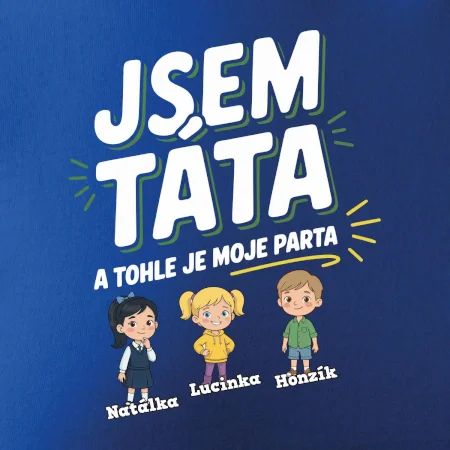 Jsem táta a tohle je moje parta  (obrázky a jména dětí)