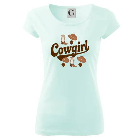 Cowgirl nápis a oblečení