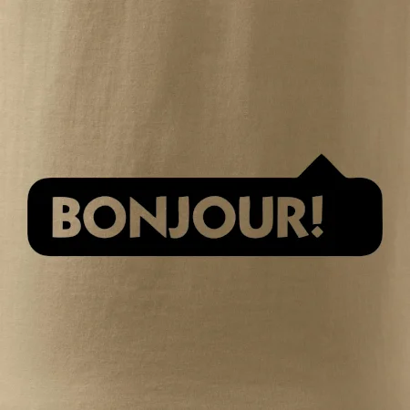 Nápis Bonjour