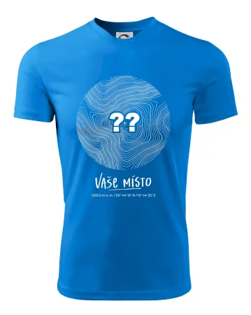 Vaše místo - vrstevnice v kruhu