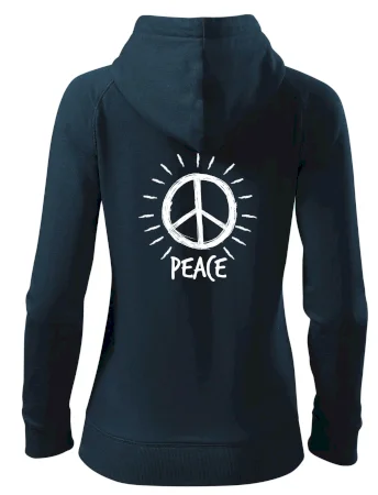 Peace symbol černobílý