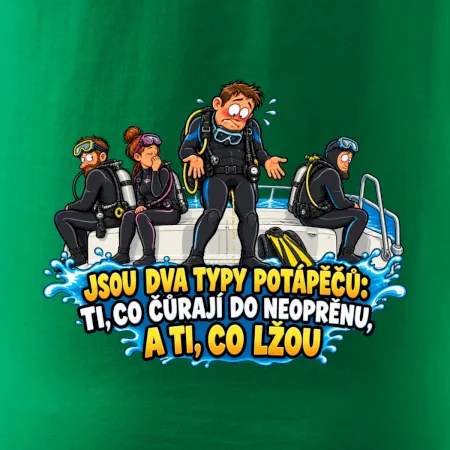 Dva typy potápěčů v neoprenu