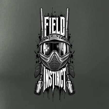 Černobílá maska field instinct paintball