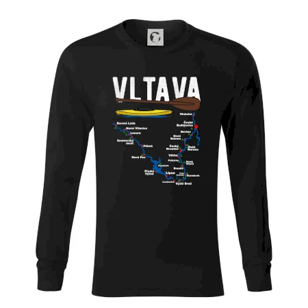 Mapa řeky Vltavy