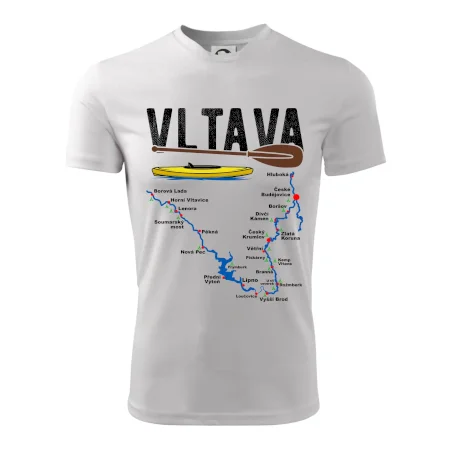 Mapa řeky Vltavy