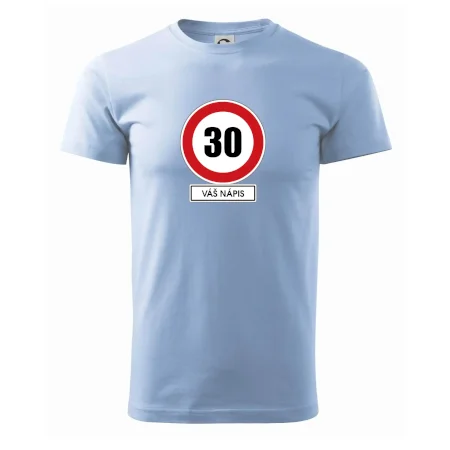 Dopravní značka - rychlost 30 - váš nápis