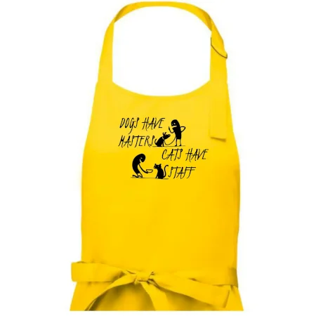 Dogs have masters, cats have staff