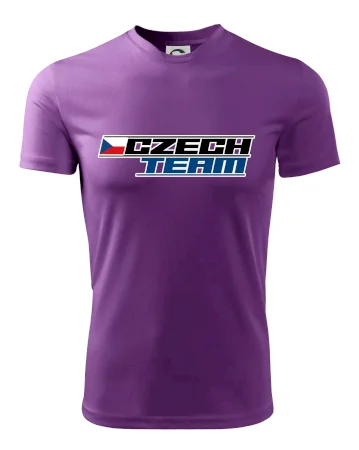Czech team s vlajkou - Mistrovství světa v ledním hokeji 2026
