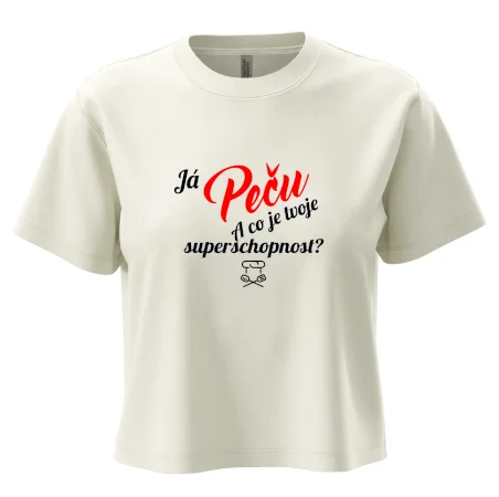 Já peču - tvoje superschopnost? šikmý nápis