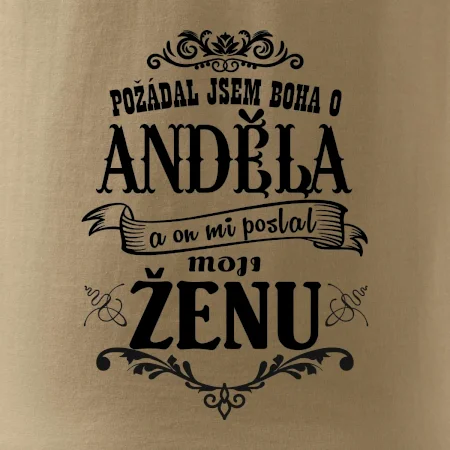 Požádal jsem boha o anděla a on mi poslal moji ženu
